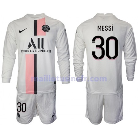 Maillot de Foot Paris Saint-Germain Lionel Messi 30 Extérieur 2021-22 Manches Longues - Enfant Maillot de Foot Paris Saint-Germain Lionel Messi 30 Extérieur 2021-22 Manches Longues - Enfant